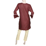 Women's Embroidered 2 Piece Suit - Dark Brown, Women, Shalwar Suits, Chase Value, Chase Value