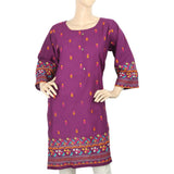 Women's Embroidered Kurti - Purple, Women, Ready Kurtis, Chase Value, Chase Value