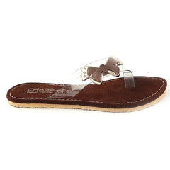 Girls Fancy Slippers - Brown, Kids, Girls Slippers, Chase Value, Chase Value