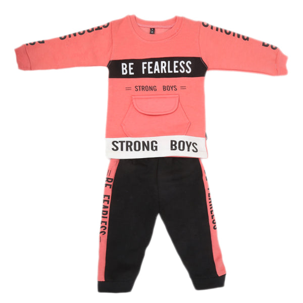 Boys Fleece Full Sleeves Suit - Pink, Kids, Boys Sets And Suits, Chase Value, Chase Value