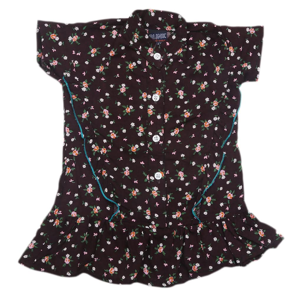 Girls Half Sleeves Woven Top - Multi, Kids, Tops, Chase Value, Chase Value