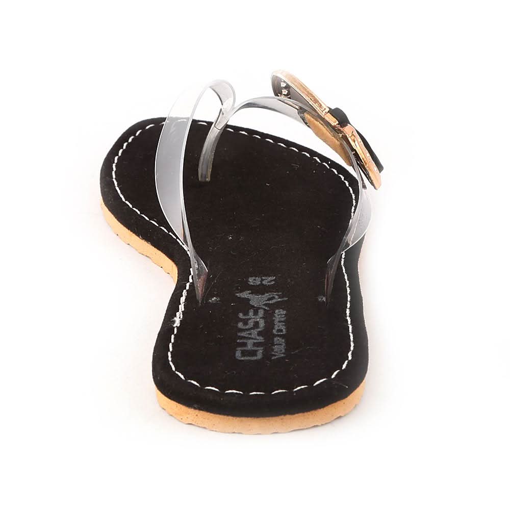 Girls Fancy Slippers - Black, Kids, Girls Slippers, Chase Value, Chase Value