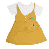 Newborn Girls Frock - Mustard, Kids, NB Girls Frocks, Chase Value, Chase Value