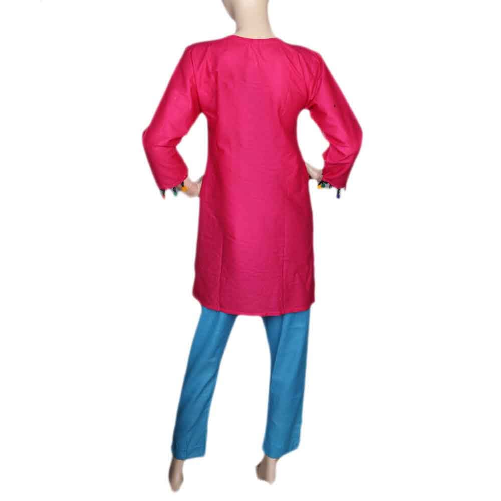 Women's Embroidered 2 Piece Suit - Pink, Women, Shalwar Suits, Chase Value, Chase Value