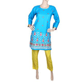 Women's Embroidered 2 Piece Suit - Blue, Women, Shalwar Suits, Chase Value, Chase Value