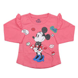Girls Full Sleeves Jersey T-Shirt - Pink, Kids, Girls T-Shirts, Chase Value, Chase Value