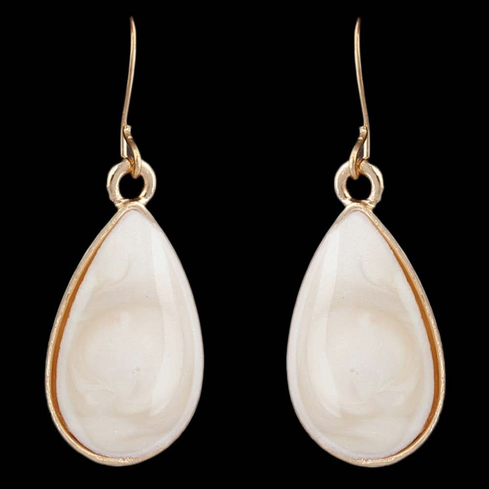 Women's Ear Tops - Off White & Golden, Women, Earrings & Tops, Chase Value, Chase Value