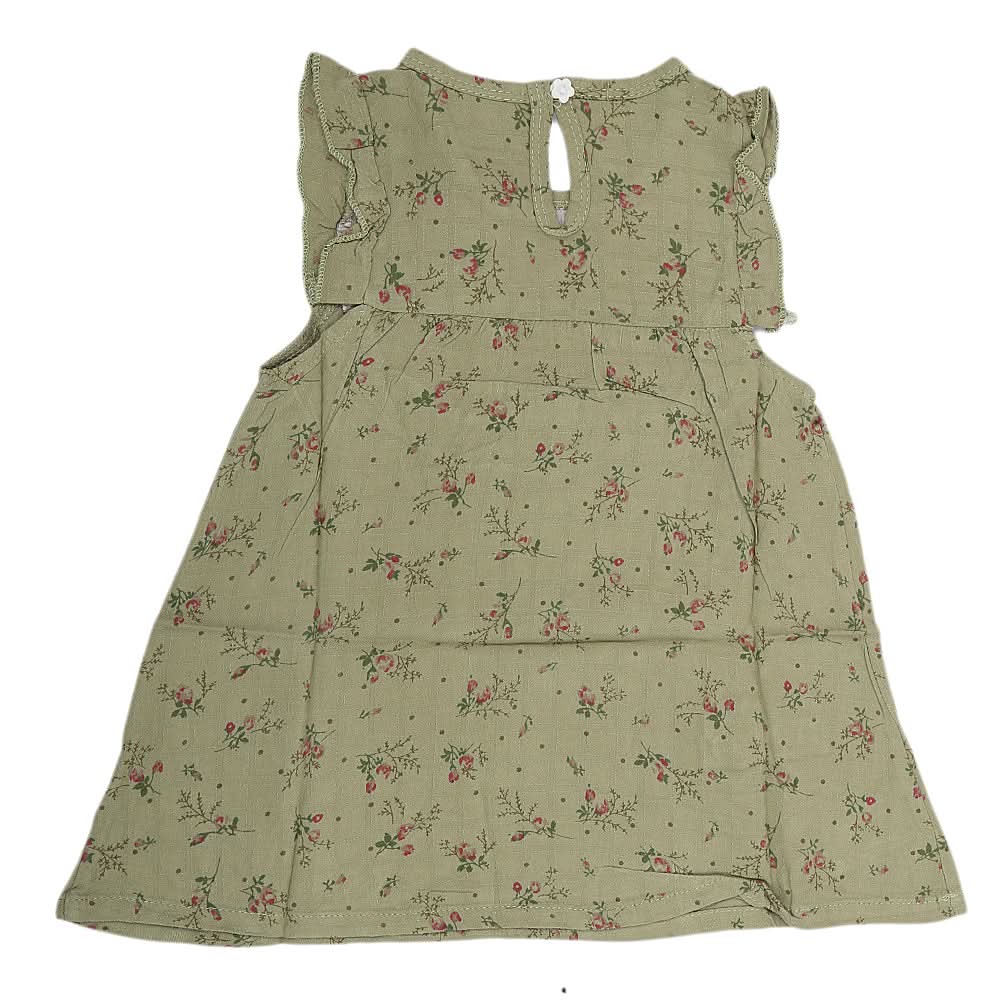 Newborn Girls Frock - Olive Green, Kids, Newborn Girls Frocks, Chase Value, Chase Value