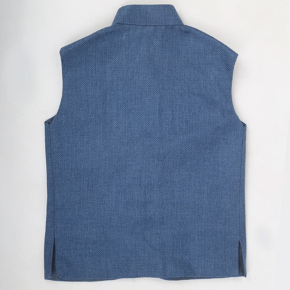 Boys Jute Waist Coat - Steel Blue, Kids, Boys Waistcoats, Chase Value, Chase Value