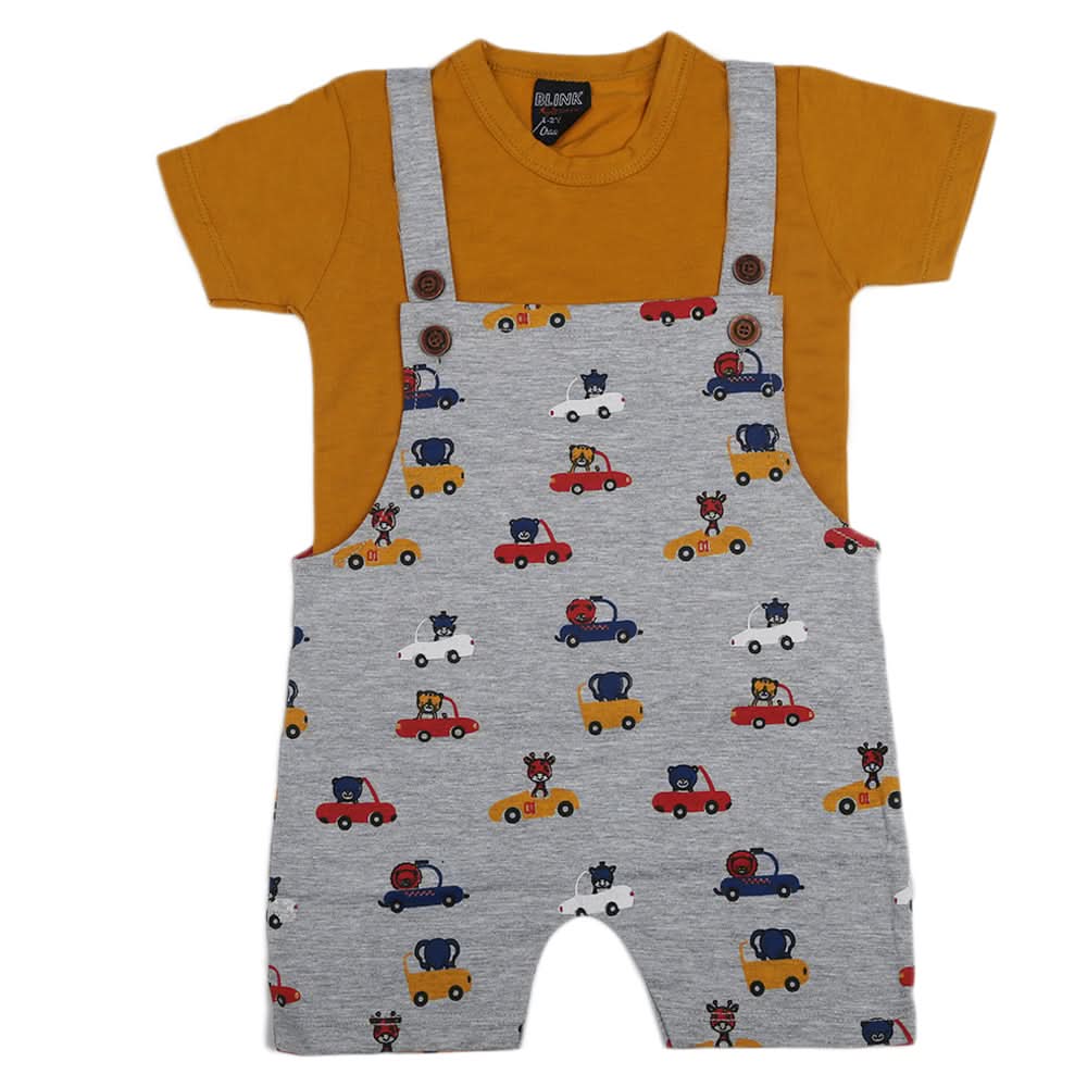 Boys Half Sleeves Romper - Dark Green, Kids, Newborn Boys Rompers, Chase Value, Chase Value