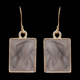 Women's Ear Tops - Dark Grey & Golden, Women, Earrings & Tops, Chase Value, Chase Value