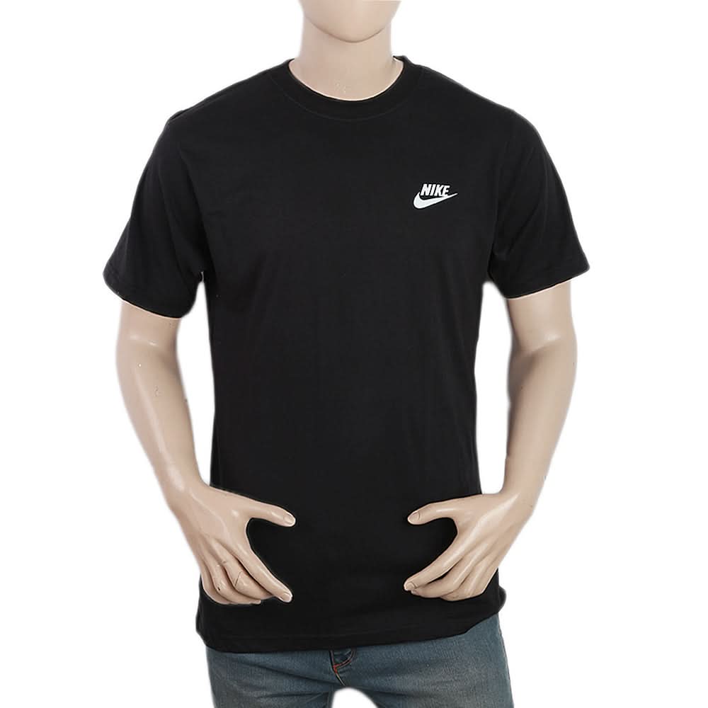 Men's Half Sleeves Round Neck Printed T-Shirt - Black, Men, T-Shirts And Polos, Chase Value, Chase Value
