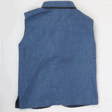Boys Jute Fancy Waist Coat - Steel Blue, Kids, Boys Waistcoats, Chase Value, Chase Value