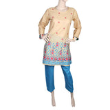 Women's Embroidered 2 Piece Suit - Skin, Women, Shalwar Suits, Chase Value, Chase Value