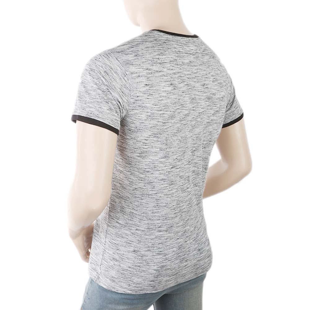 Men's Round Neck Half Sleeves T-Shirt - Grey, Men, T-Shirts And Polos, Chase Value, Chase Value