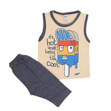 Boys Sando Suit - Camel, Kids, Boys Sando, Chase Value, Chase Value