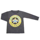 Boys Full Sleeves T-Shirt  8742 - Grey, Kids, Boys T-Shirts, Chase Value, Chase Value