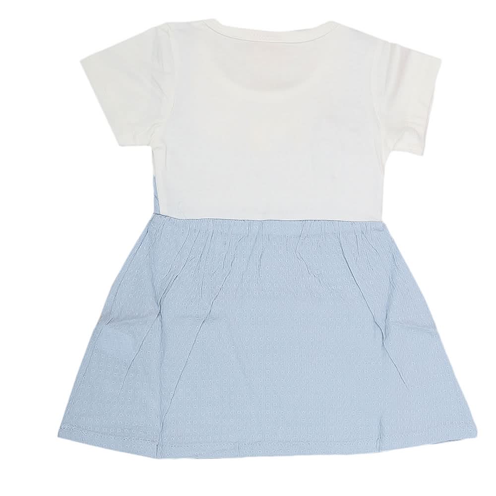Newborn Girls Frock - Blue, Kids, NB Girls Frocks, Chase Value, Chase Value