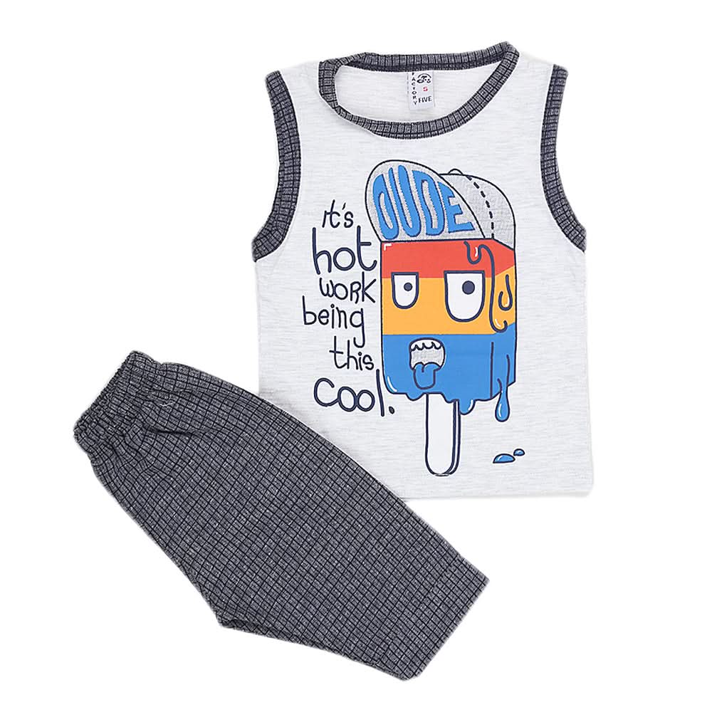 Boys Sando Suit - Light Grey, Kids, Boys Sando, Chase Value, Chase Value