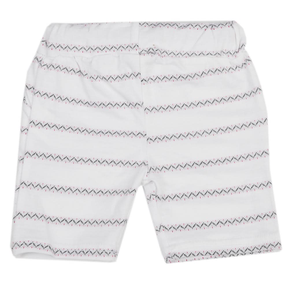 Girls Short - White - B, Girls Shorts Skirts, Chase Value, Chase Value