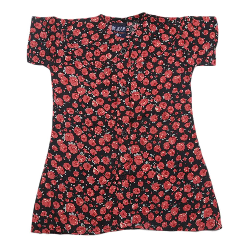 Girls Half Sleeves Woven Top - Multi, Kids, Tops, Chase Value, Chase Value