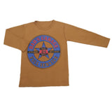 Boys Full Sleeves T-Shirt  8742 - Brown, Kids, Boys T-Shirts, Chase Value, Chase Value