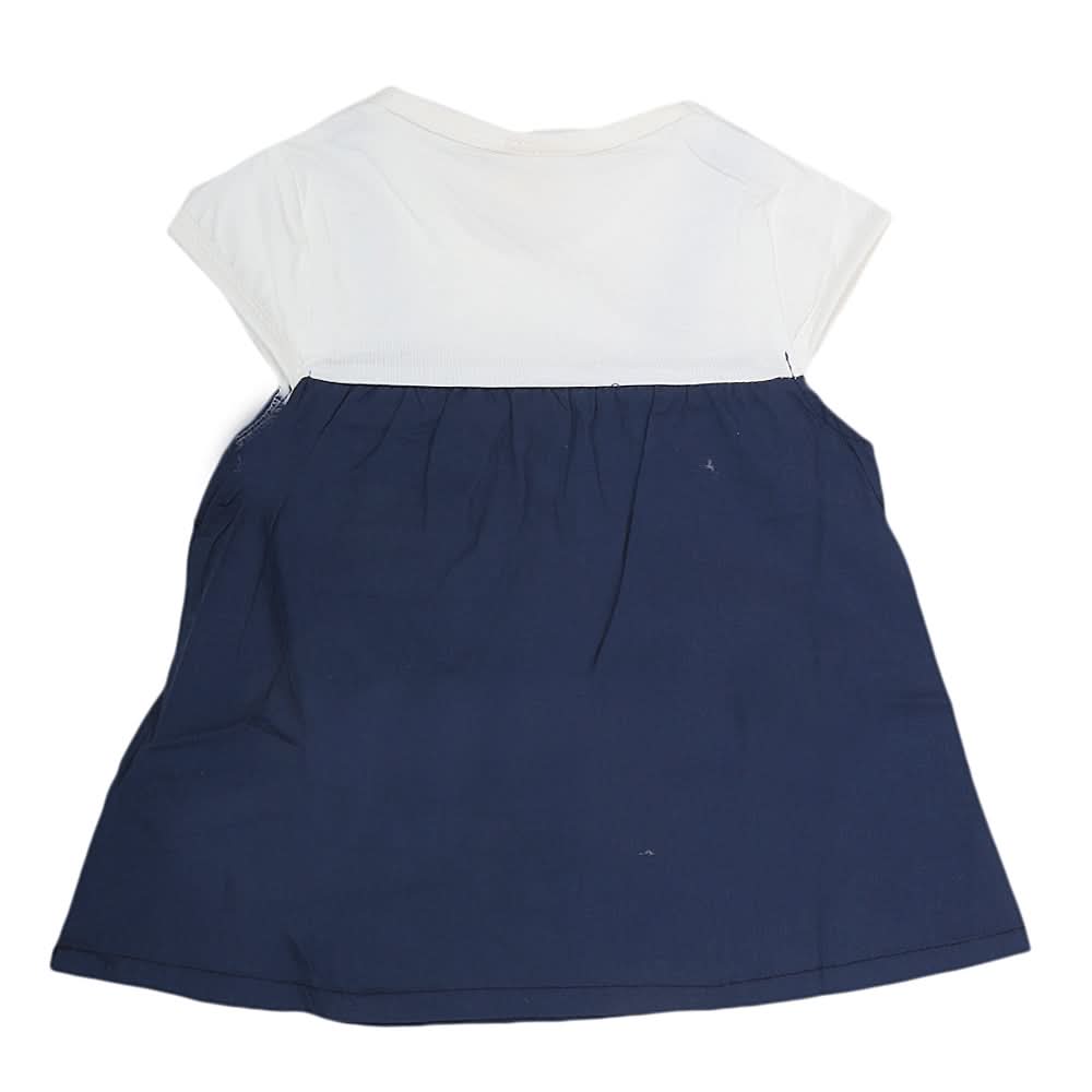 Newborn Girls Frock - Navy Blue, Kids, NB Girls Frocks, Chase Value, Chase Value