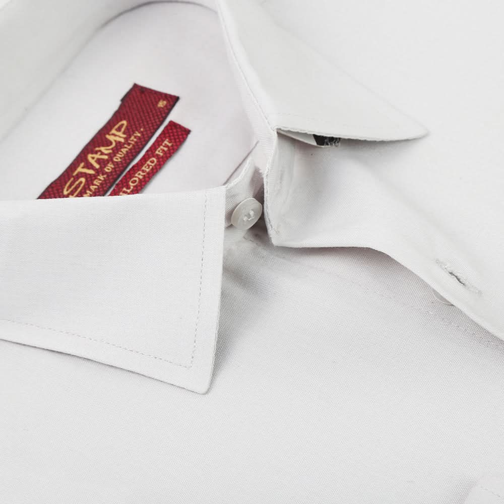 Mens Formal Shirt Plain - Silver, Men, Shirts, Chase Value, Chase Value