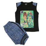 Boys Sando Suits - Black, Boys Sets & Suits, Chase Value, Chase Value