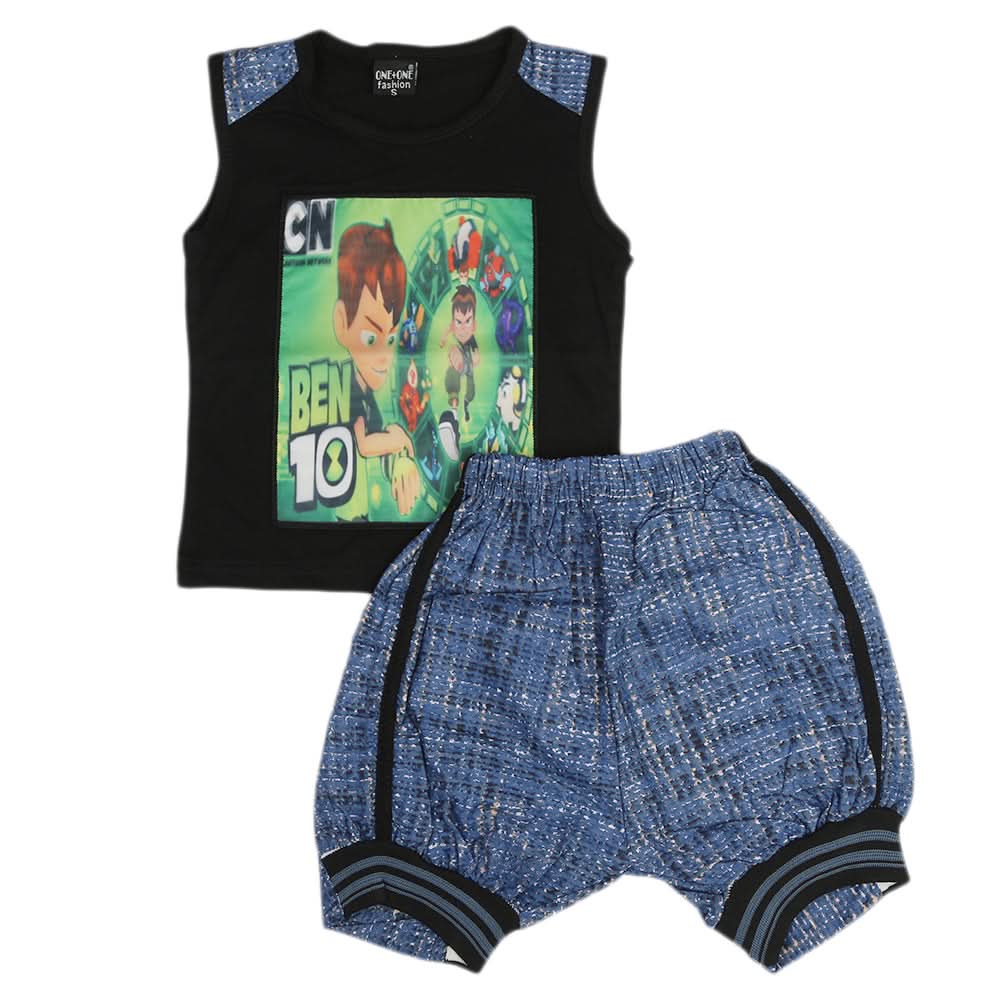 Boys Sando Suits - Black, Boys Sets & Suits, Chase Value, Chase Value