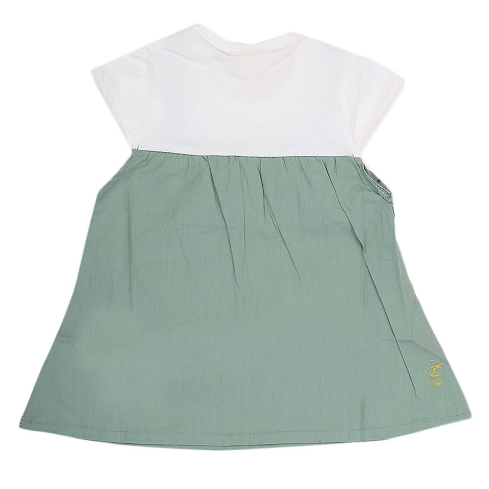 Newborn Girls Frock - Green, Kids, NB Girls Frocks, Chase Value, Chase Value