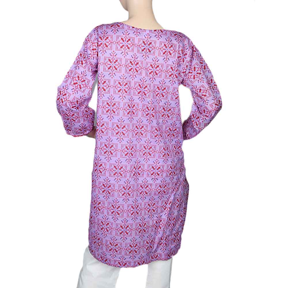 Women's Printed Kurti - Purple, Women, Ready Kurtis, Chase Value, Chase Value