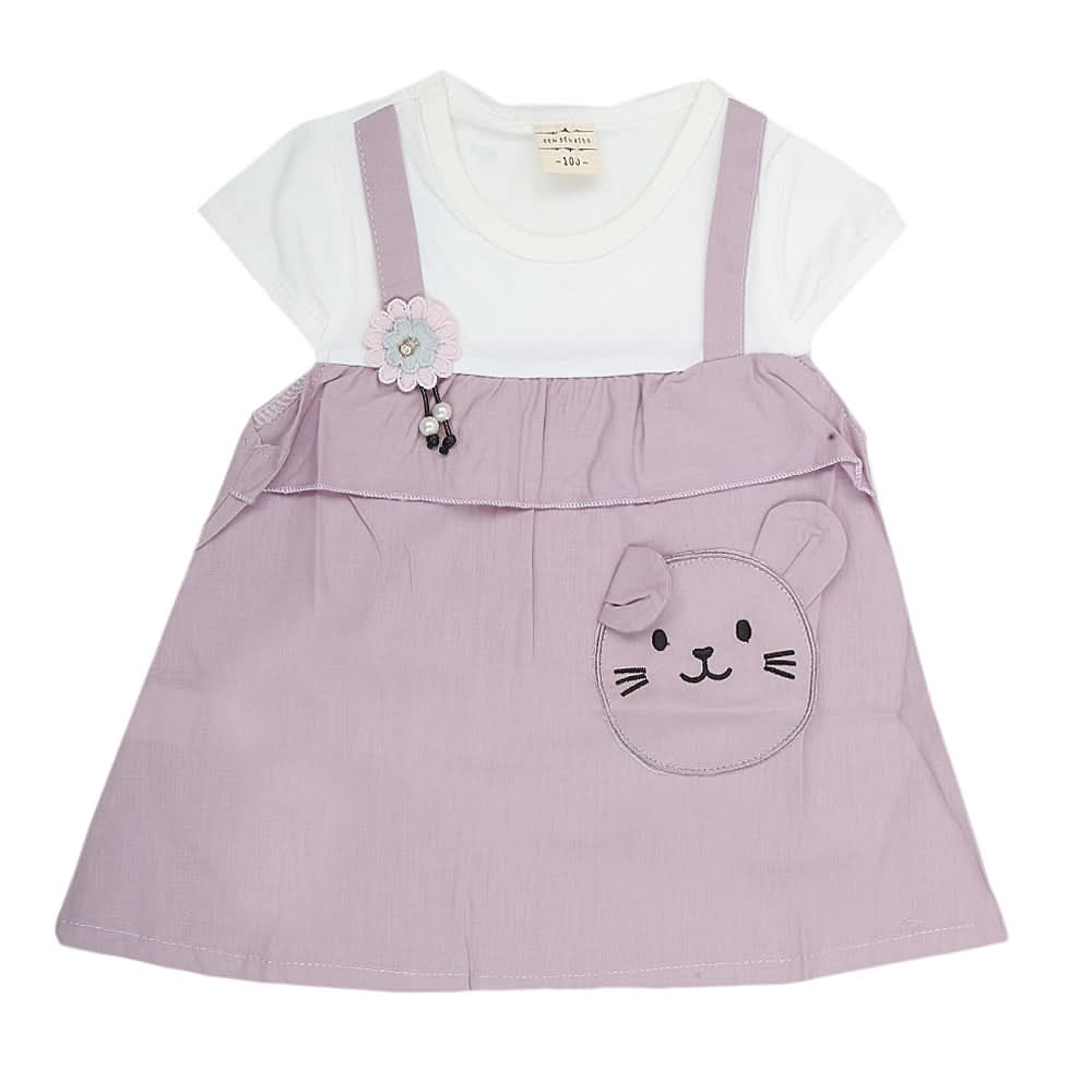 Newborn Girls Frock - Light Purple, Kids, NB Girls Frocks, Chase Value, Chase Value