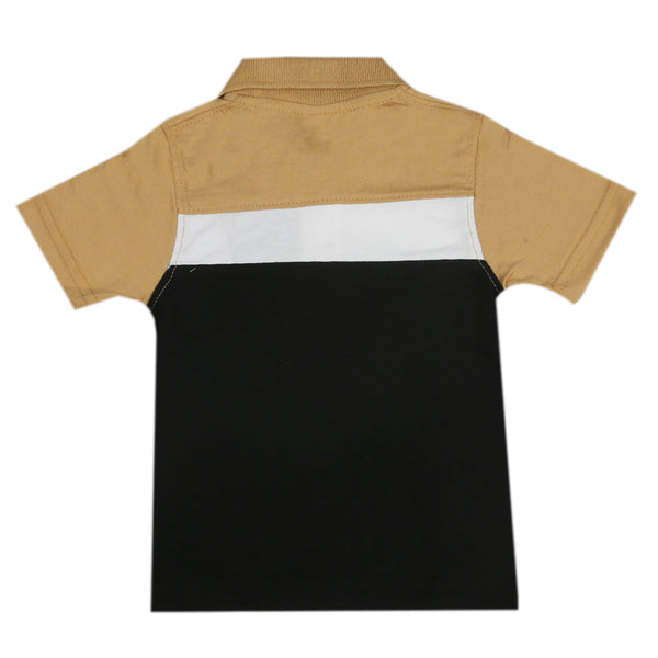 Boys Half Sleeves Polo T-Shirt - Brown, Boys T-Shirts, Chase Value, Chase Value