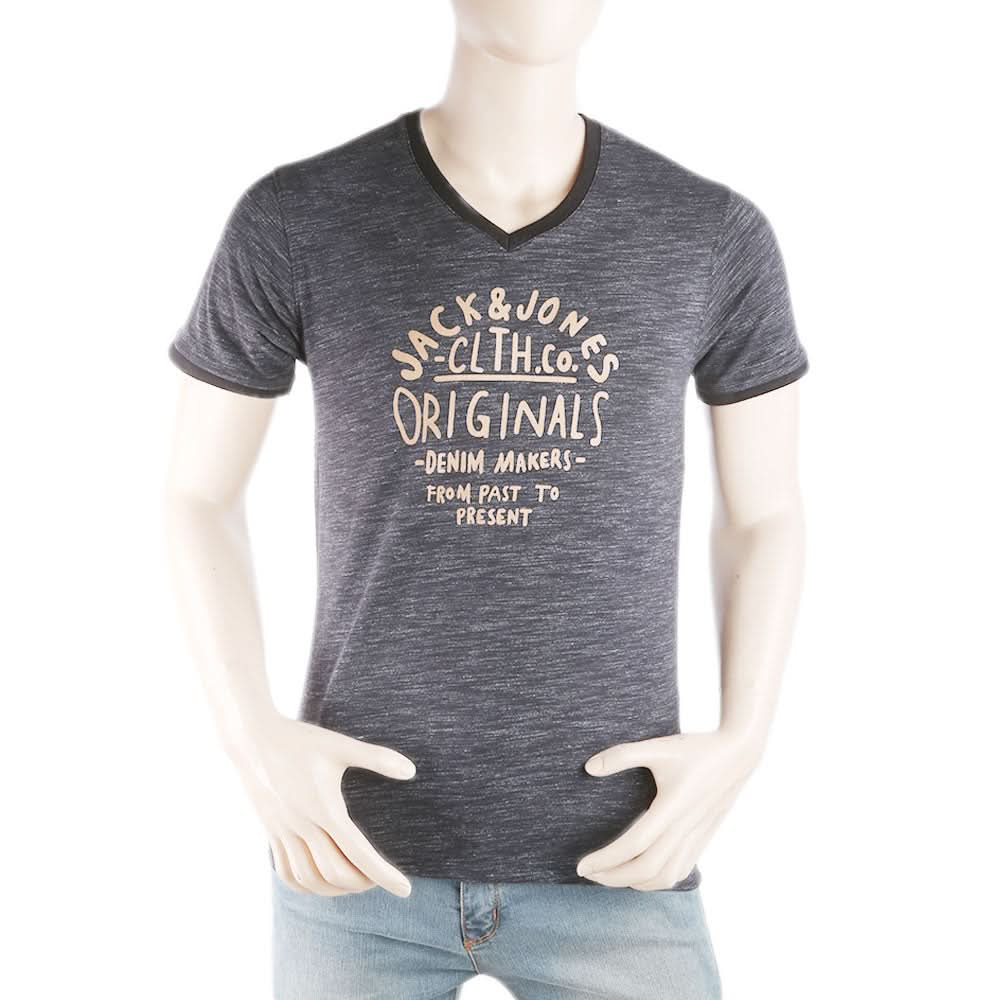 Men's Round Neck Half Sleeves T-Shirt - Black, Men, T-Shirts And Polos, Chase Value, Chase Value