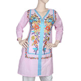 Women's Embroidered Kurti - Pink, Women, Ready Kurtis, Chase Value, Chase Value