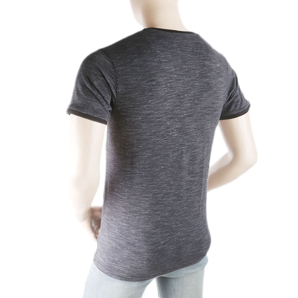 Men's Round Neck Half Sleeves T-Shirt - Black, Men, T-Shirts And Polos, Chase Value, Chase Value
