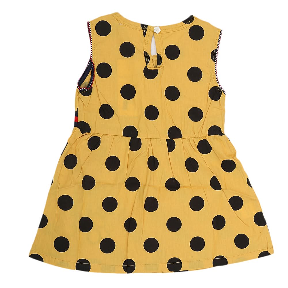 Newborn Girls Frock - Mustard, Kids, NB Girls Frocks, Chase Value, Chase Value
