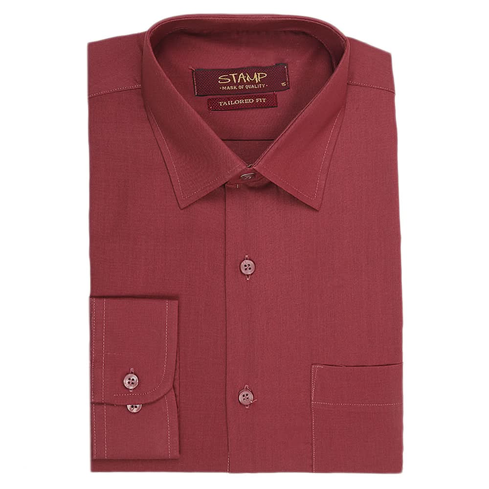 Mens Formal Shirt Plain - Maroon, Men, Shirts, Chase Value, Chase Value