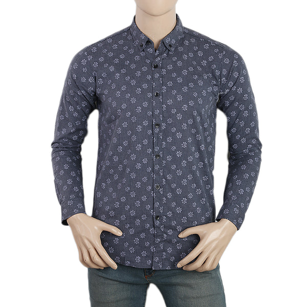 Men's Casual Printed Shirt - Dark Grey, Men, T-Shirts And Polos, Chase Value, Chase Value