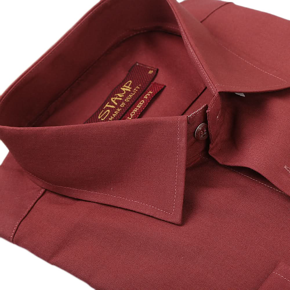 Mens Formal Shirt Plain - Maroon, Men, Shirts, Chase Value, Chase Value