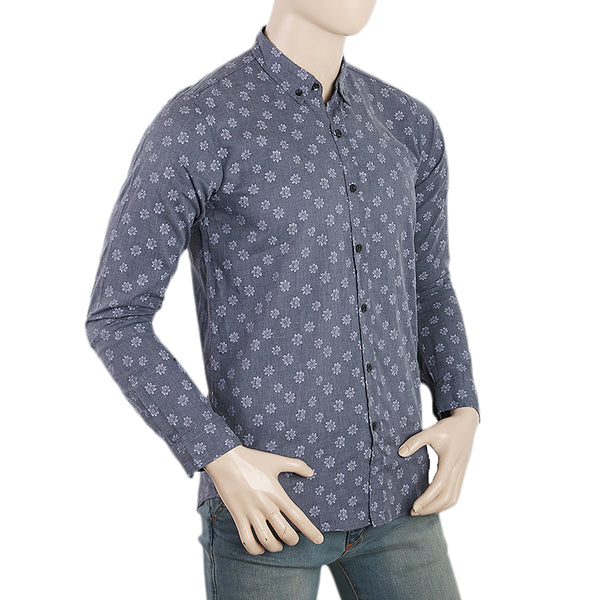 Men's Casual Printed Shirt - Dark Grey, Men, T-Shirts And Polos, Chase Value, Chase Value