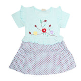 Newborn Girls Frock - Cyan, Kids, NB Girls Frocks, Chase Value, Chase Value