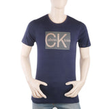 Men's Round Neck Half Sleeves T-Shirt - Navy Blue, Men, T-Shirts And Polos, Chase Value, Chase Value