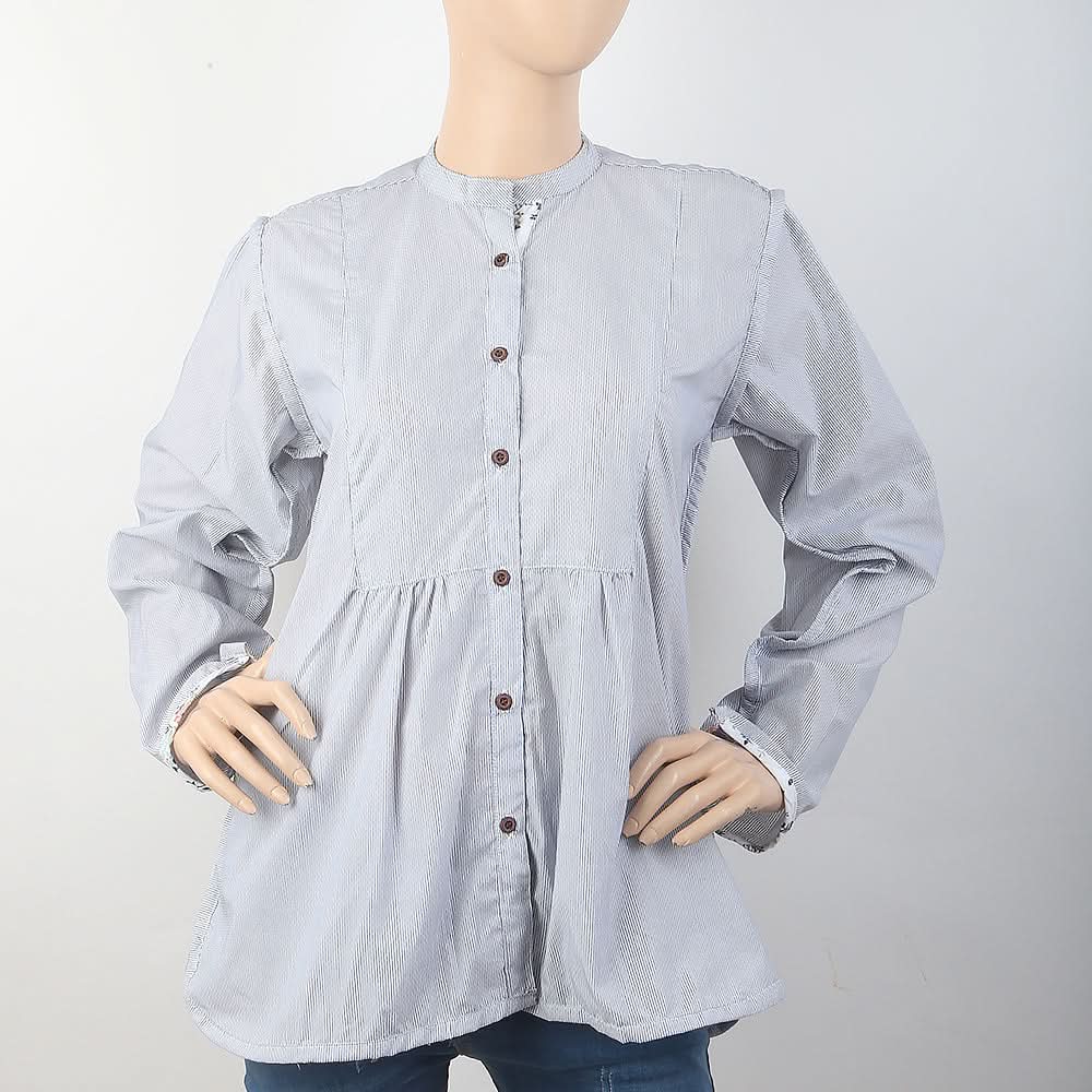 Women's Lining Casual Shirt - Navy Blue, Women, T-Shirts And Tops, Chase Value, Chase Value