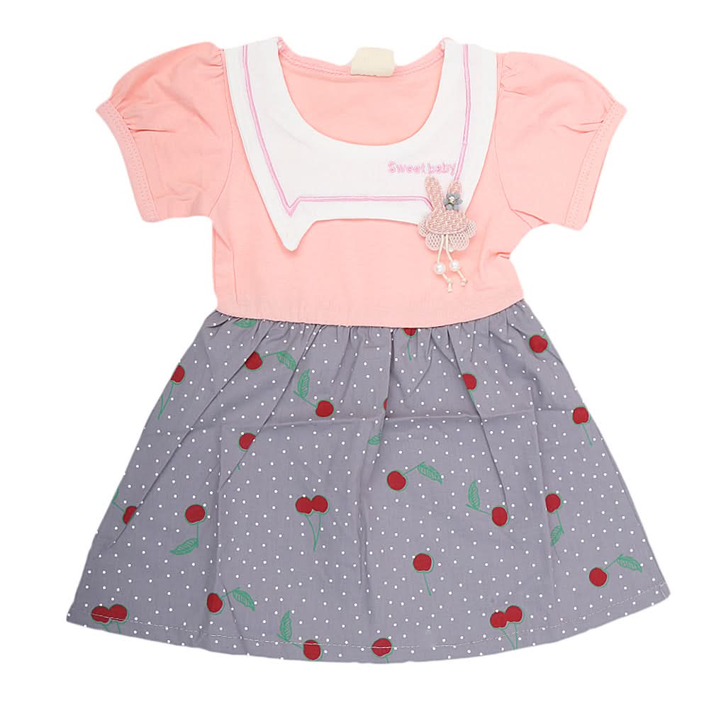 Newborn Girls Frock - Pink, Kids, NB Girls Frocks, Chase Value, Chase Value