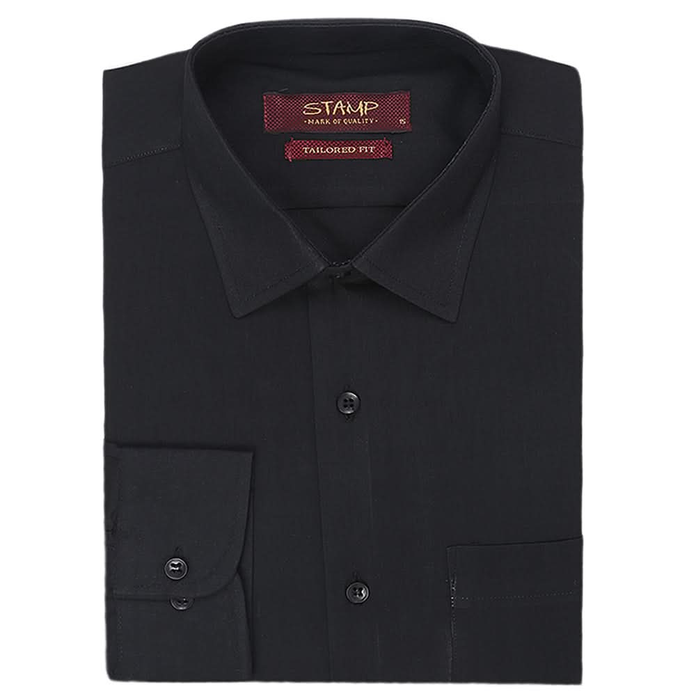 Mens Formal Shirt Plain - Black, Men, Shirts, Chase Value, Chase Value