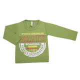 Boys Full Sleeves T-Shirt - Green, Kids, Boys T-Shirts, Chase Value, Chase Value