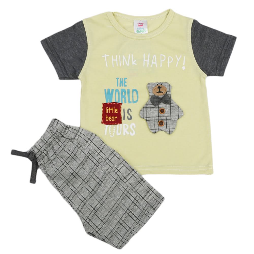 Newborn Boys Half Sleeves Suits - Light Green, Kids, Newborn Boys Sets And Suits, Chase Value, Chase Value