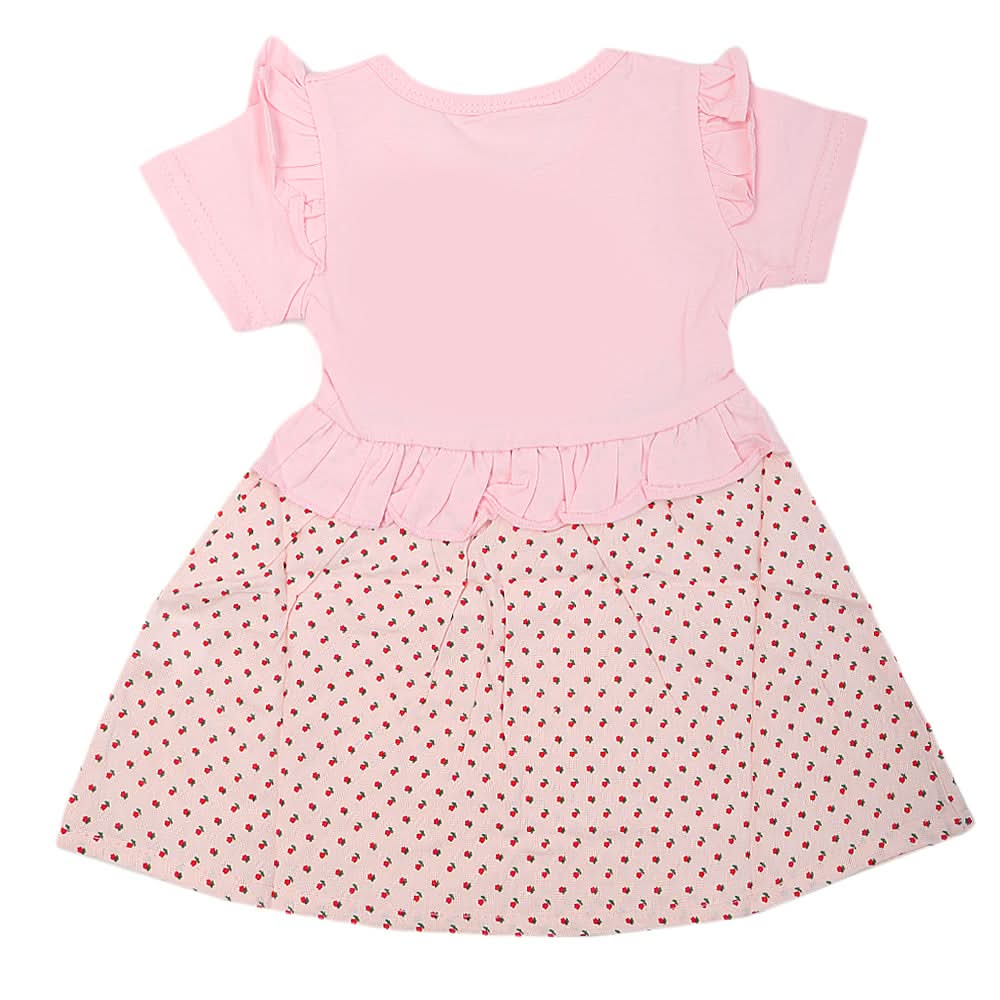 Newborn Girls Frock - Pink, Kids, NB Girls Frocks, Chase Value, Chase Value